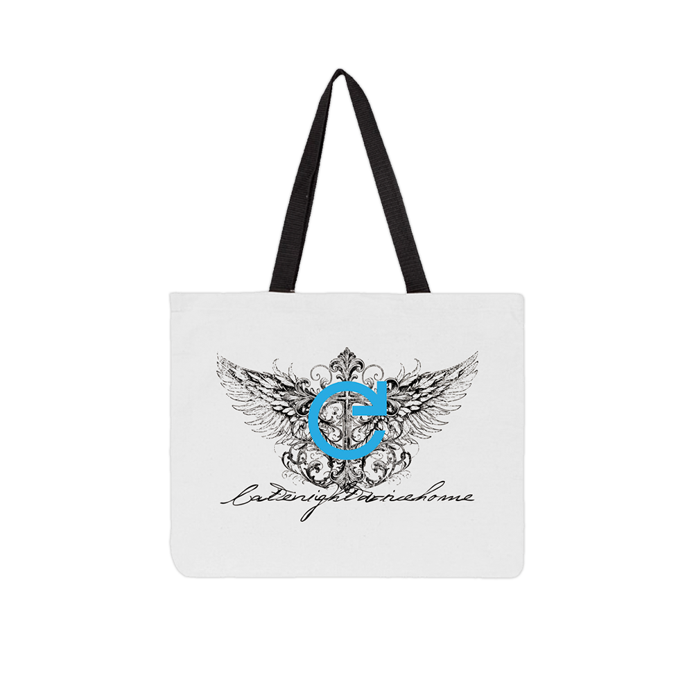 Winged Arrow Tote Bag (Natural/Black)