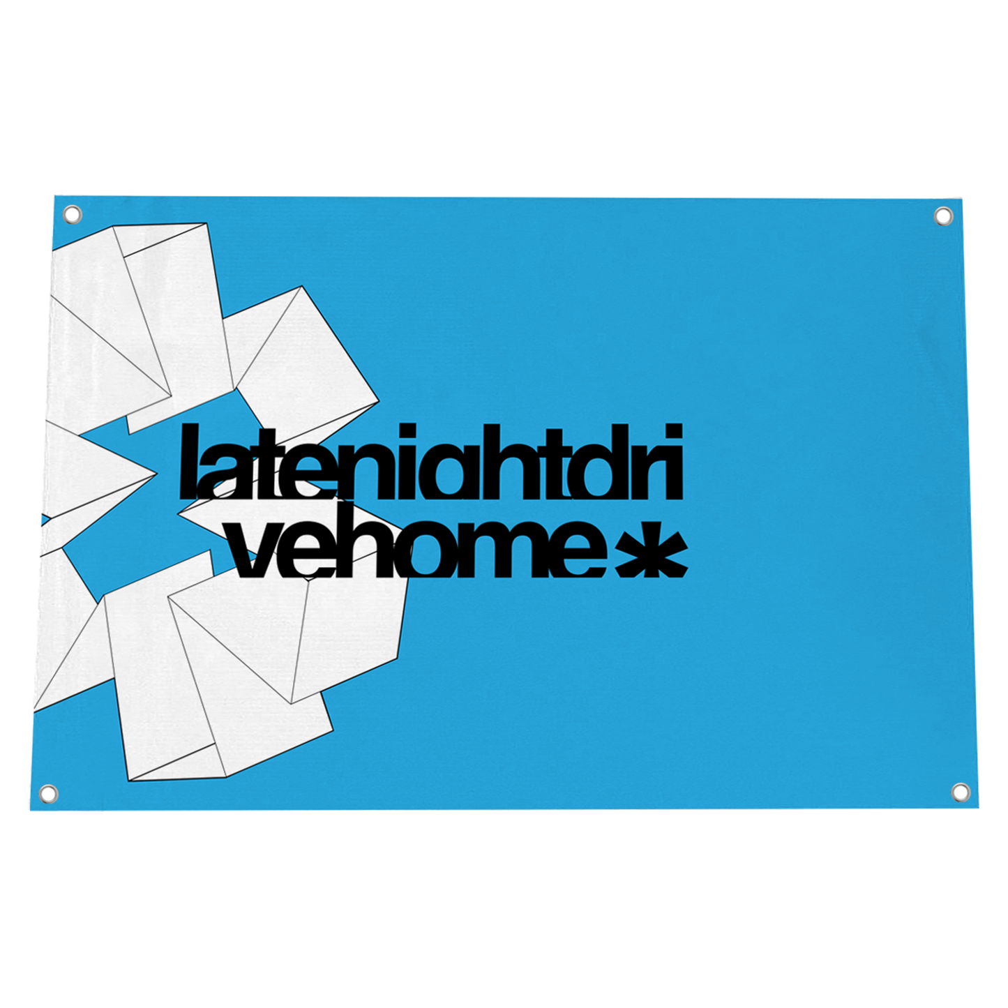 Cubic Wall Flag (Blue)