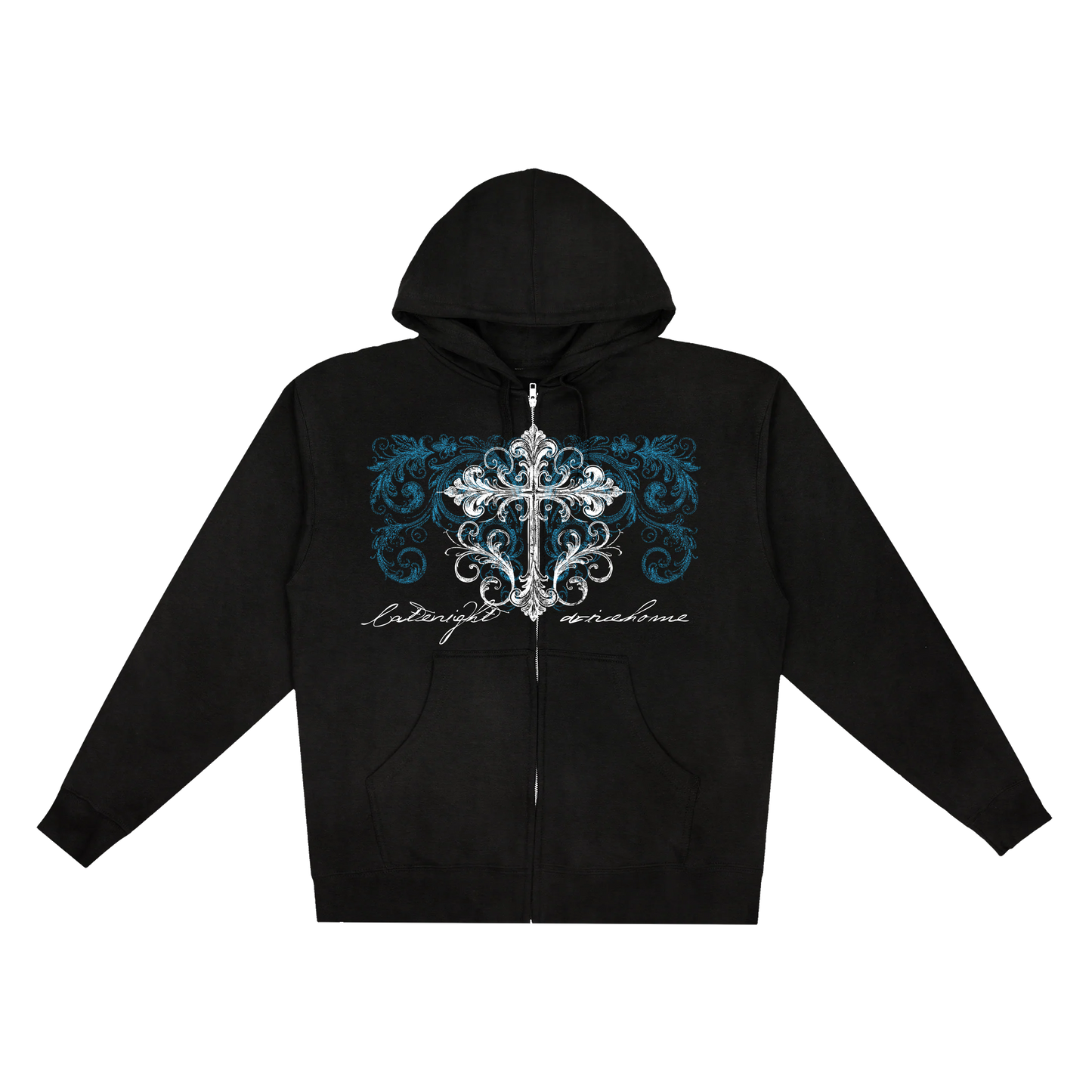 Swirlie Zip Up Hoodie (Black)