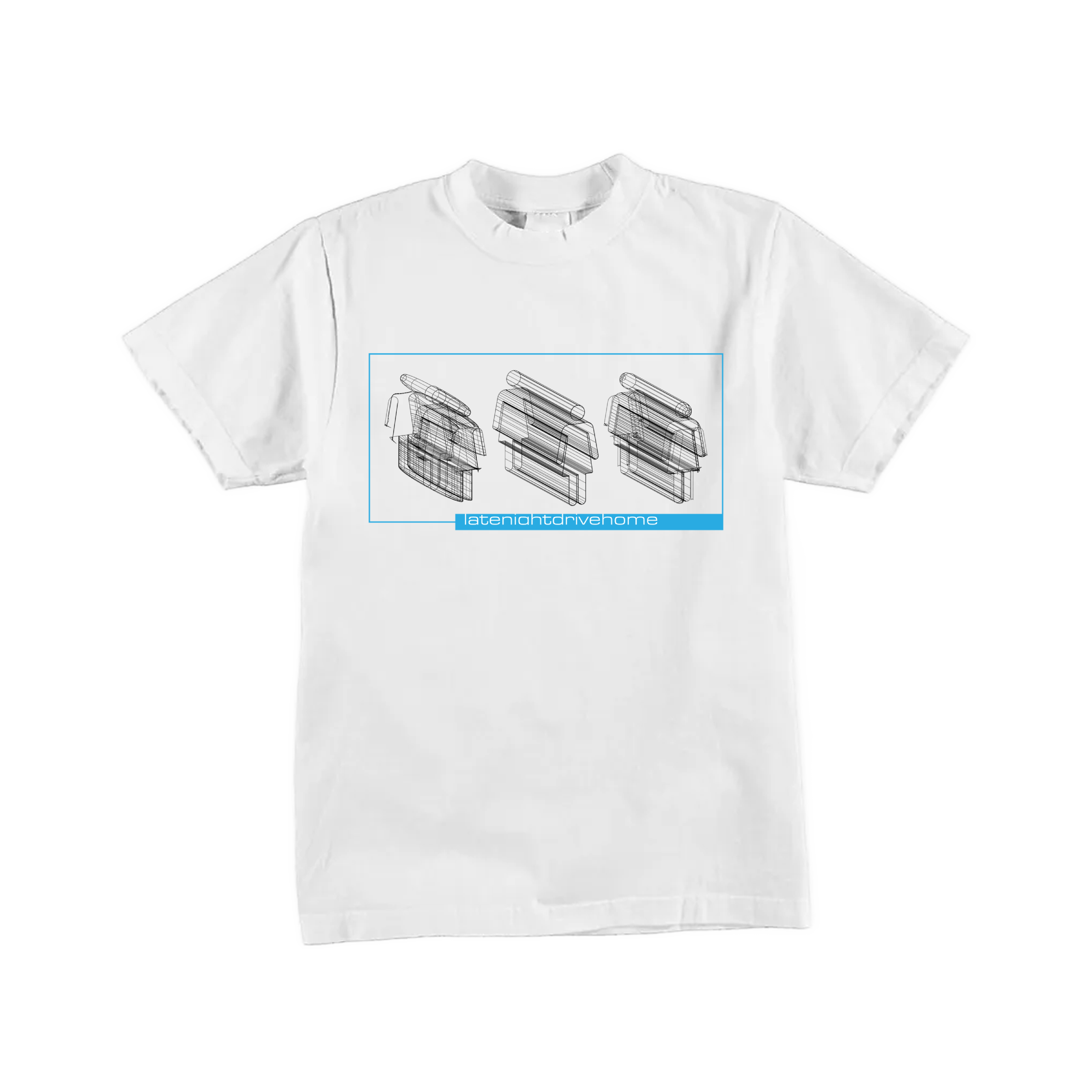 Wire T Shirt White Late Night Drive Home wire-t-shirt-white-late-night-drive-home